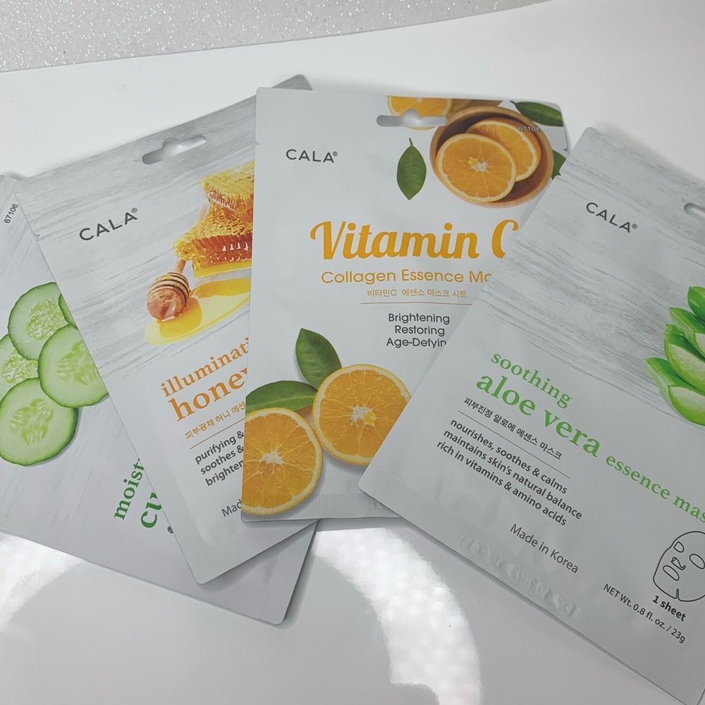 Women Health and beauty face mask sheets, face vitamins, vitamin C, honey…